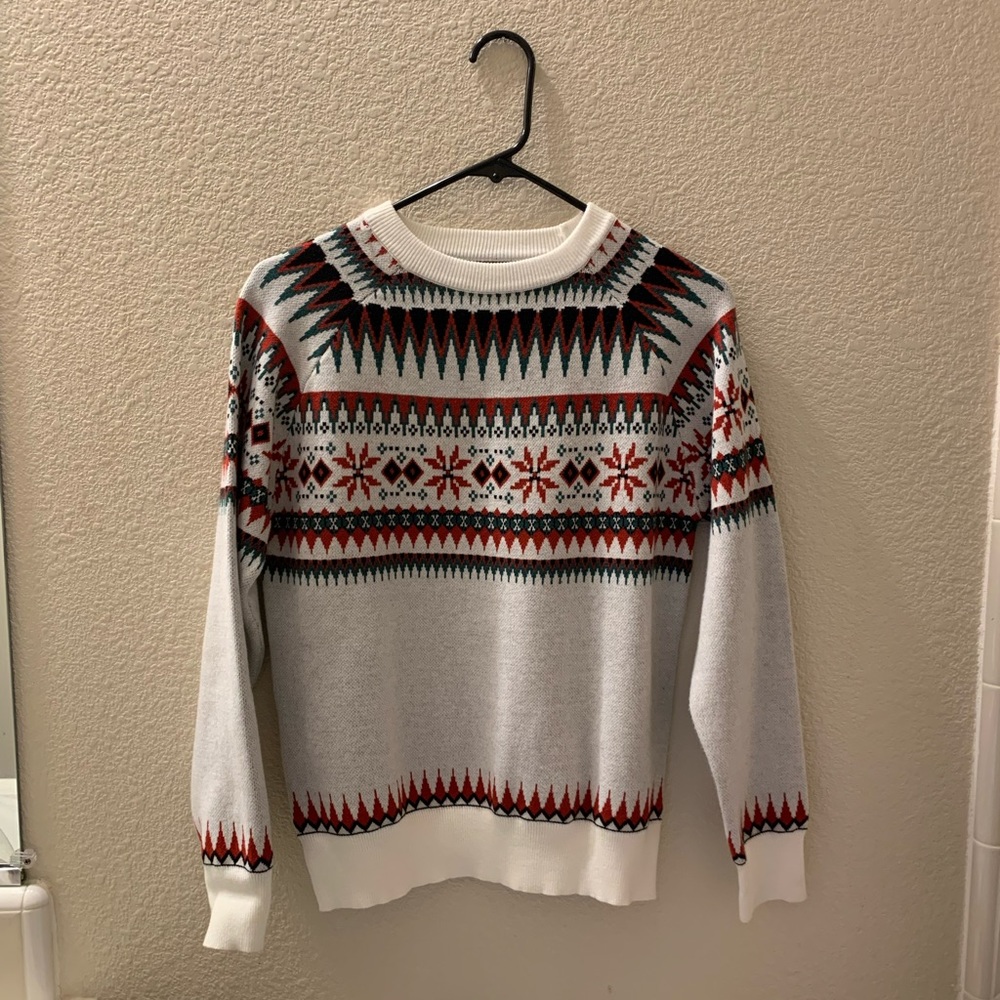 Shein Holiday Patterned Sweater size S